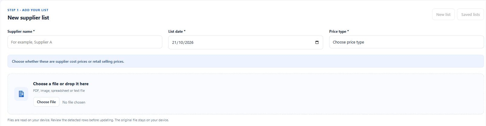 Ndovu Auto Price — actual interface detail