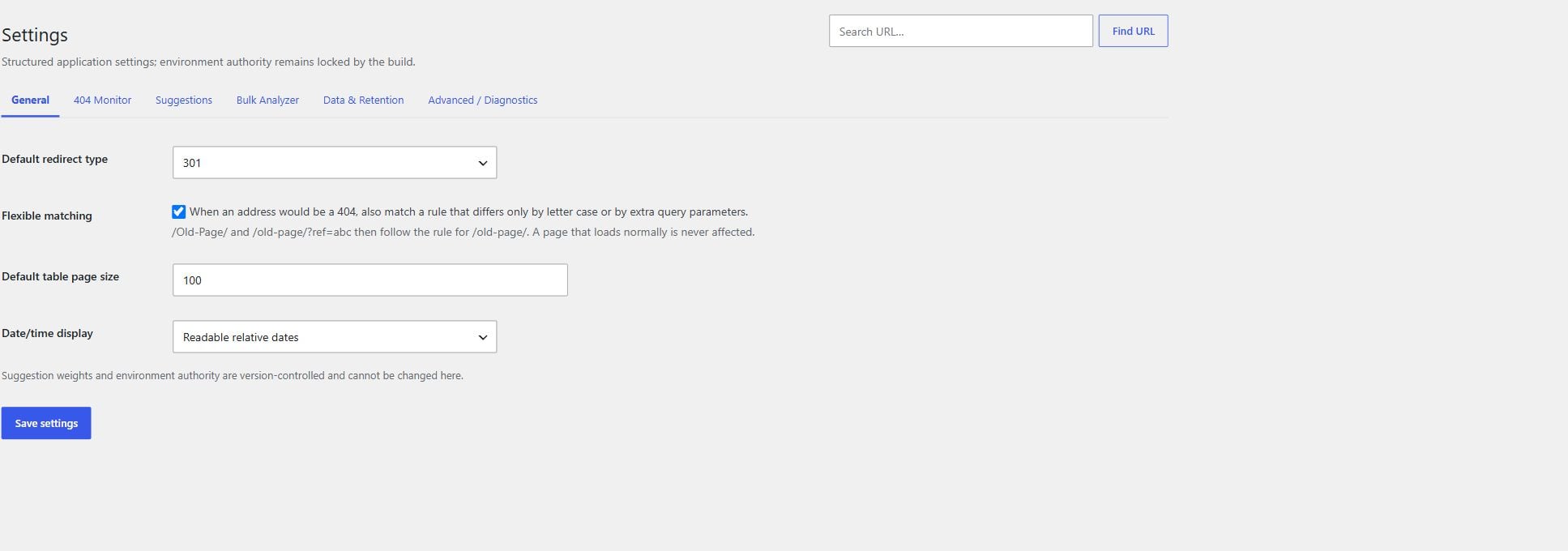 Ndovu Redirect — actual interface detail